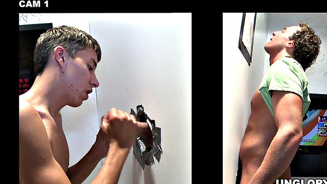 Naive straight guy ends in gay gloryhole
