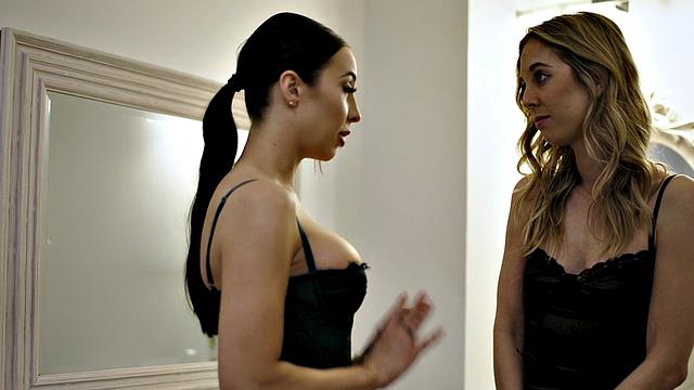 Big-titted babe pussyfucking and cocksucking her BF in 69