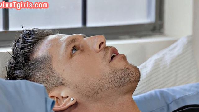 BBW trans rides guys cock