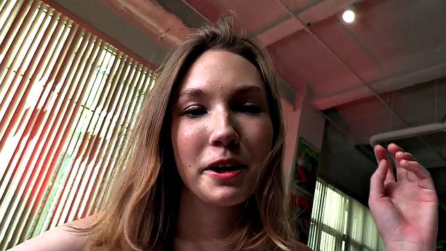 POV amateur wanks cock like pro with her 21yo hands