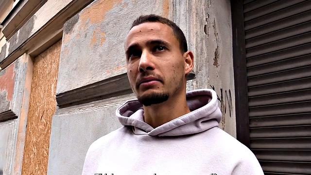 Athletic dude sucks cock for cash before riding it