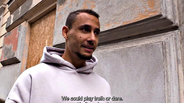 Athletic dude sucks cock for cash before riding it