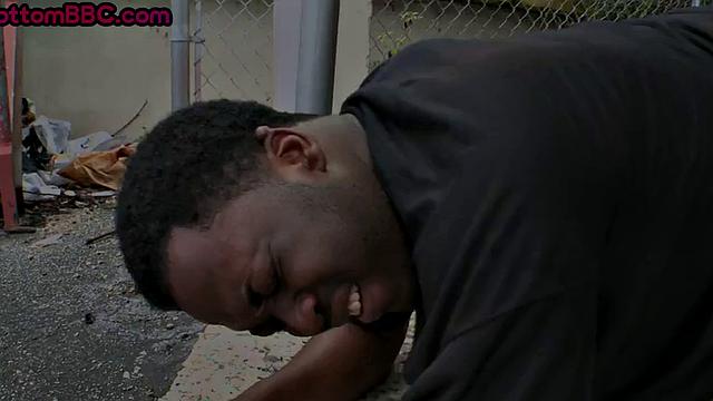 Picked up black thug gets doggystyled outdoor by white guy