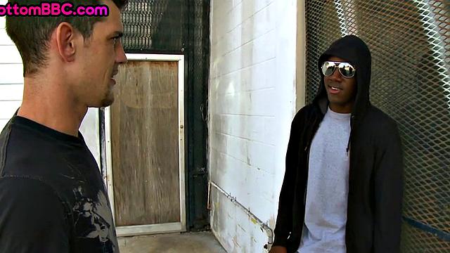 Real black thug publicly assnailed outdoors by white dude