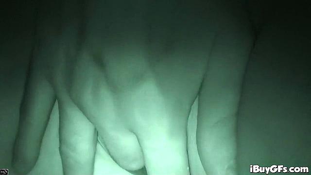 Horny Blonde Babe gives a Deep throat blowjob to Boyfriend inside car.