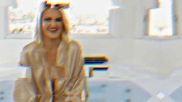 Petite Blonde Zoe Sparx Pre-Scene Interview And BTS