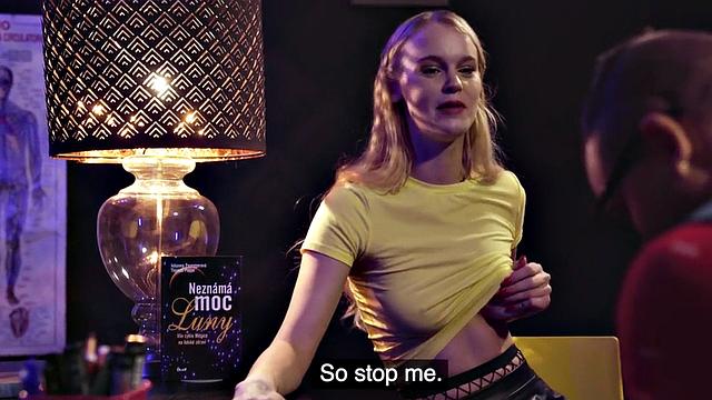 MILF nympho drilled in threesome by big white dick