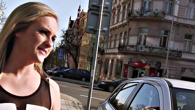 Czech Hottie Sits on a Dick