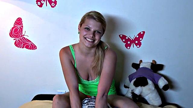 Horny Taylor gets naked and fucked