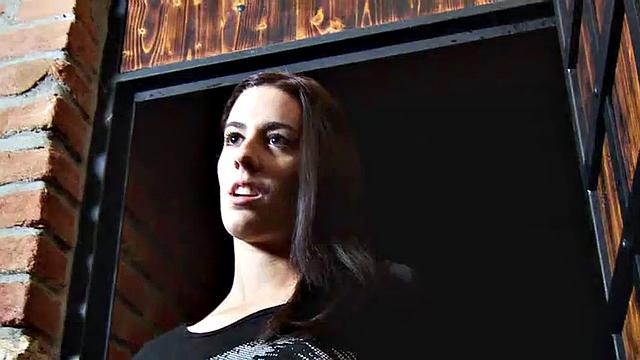 Sling sub fucked in dungeon 3way pegging by CFNM doms