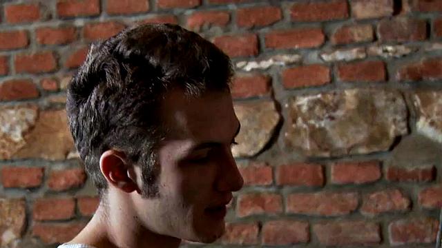 Sling sub fucked in dungeon 3way pegging by CFNM doms