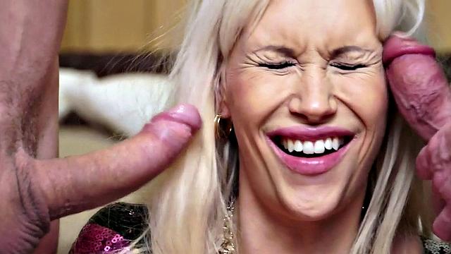 двое мужиков и одна блондинка: у кого винтик круче, тот и сверху