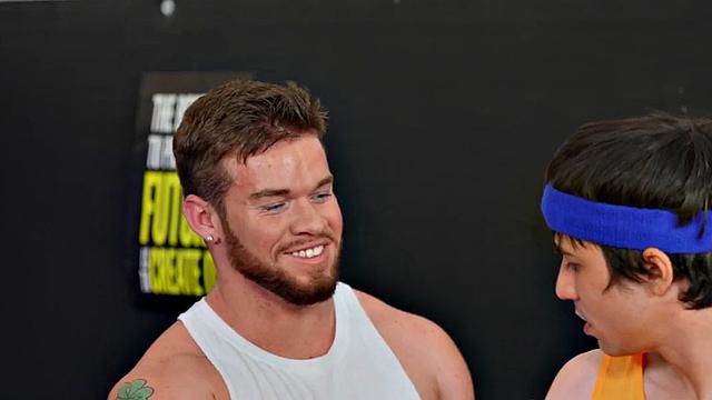 Short guy bangs bootylicious Latina coach after practice