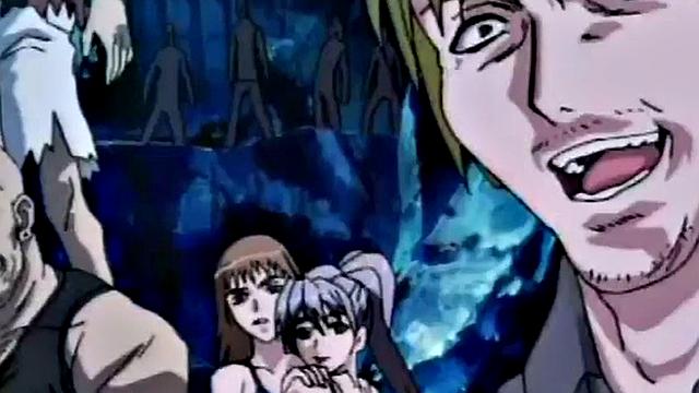 Busty cartoon teen getting rammed in gangbang