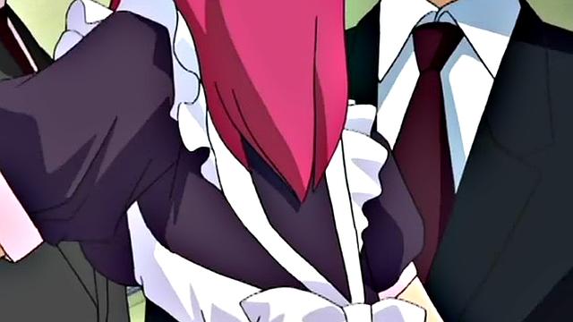 Busty cartoon teen getting rammed in gangbang