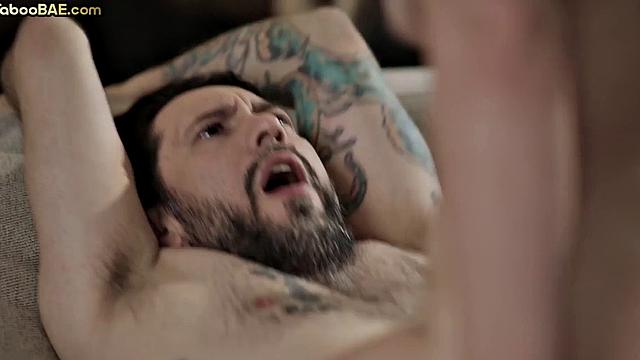 Stunning blonde babe riding her man