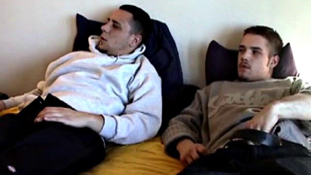 Bradley and Ryan Shaw begin by watching a loud porn video together. As soon as he unbuckles himself, Ryan leans over to devour Bradley's dick.