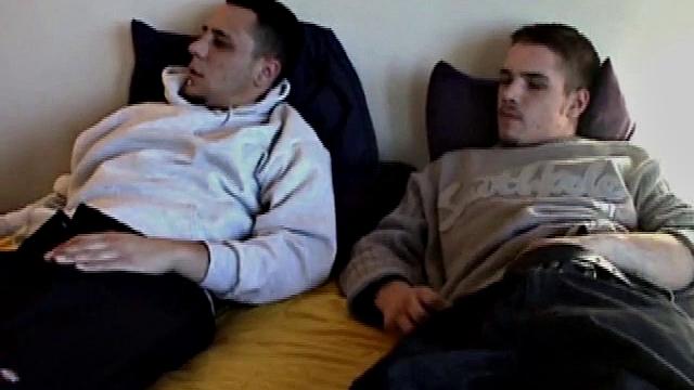 Bradley and Ryan Shaw begin by watching a loud porn video together. As soon as he unbuckles himself, Ryan leans over to devour Bradley's dick.