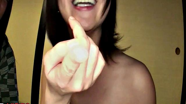 Naughty Slim Asian Tempts Two for Sultry Creampie Delight