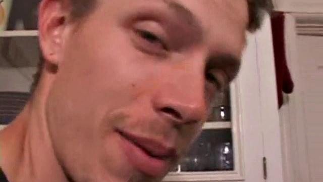 Shane gets stroked by a strong hand and moans with pleasure