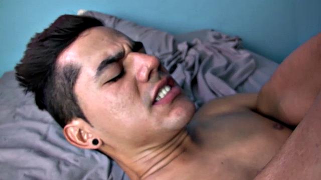 Latin boy Felipe is at the computer getting ready to watch some gay porn when Manny suggests his smooth ass would be a better option.