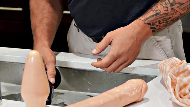 Busty trans barebacking her boyfriend in couple