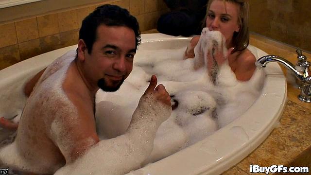 Blonde Holly Wellin Takes a Bath