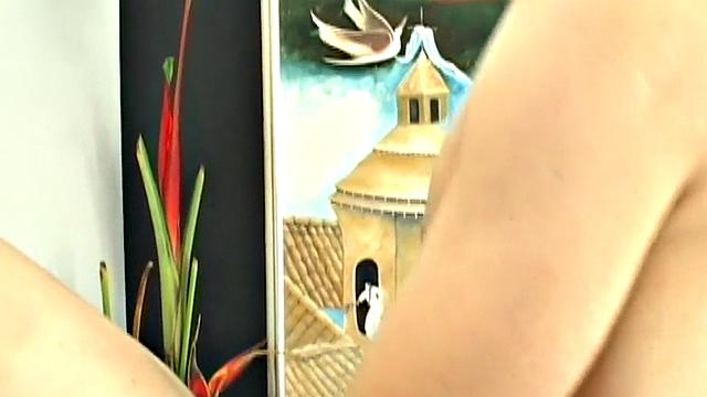 Amateur Spanish twink fucks boyfriend's ass till cumshot at home