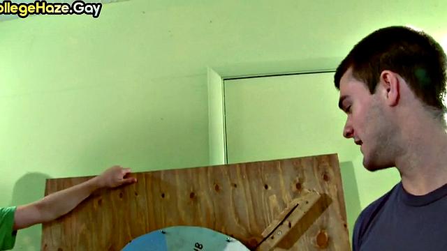 college guy goes gay in voyeur dormitory fraternity