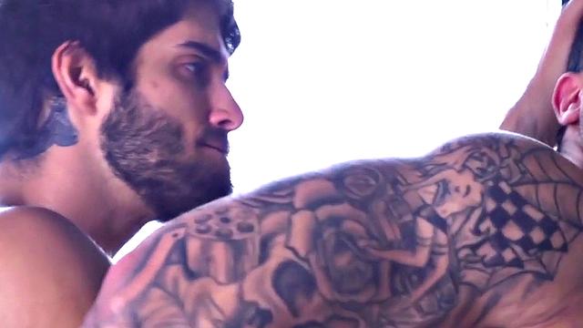 Gay dude loves hardcore missionary ass fucking