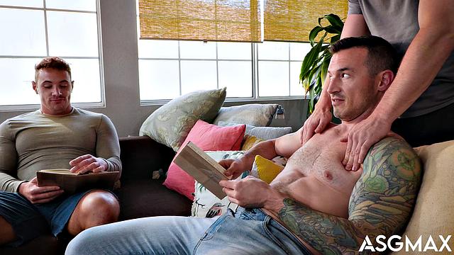 Jock Free Uses Tatted Hunk During Book Club