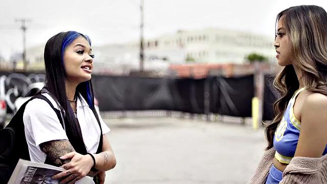 Big booty dyke seduces bae before making her pussy wet