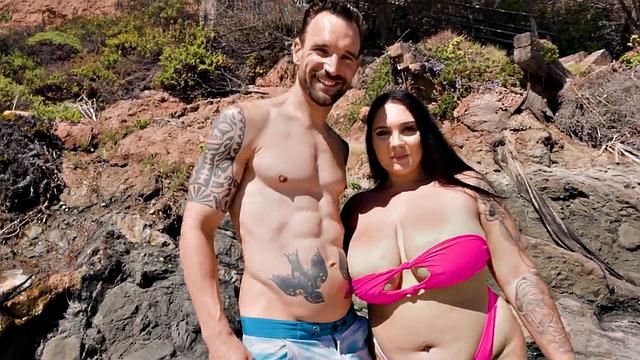 Bigtitted wild bae fucked in wet pussy by big white dick