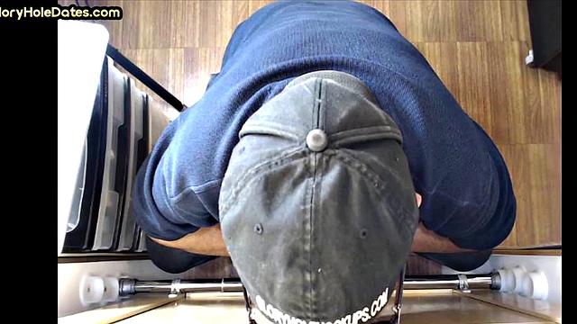 Gloryhole DILF wakes up to cock in his greedy mouth