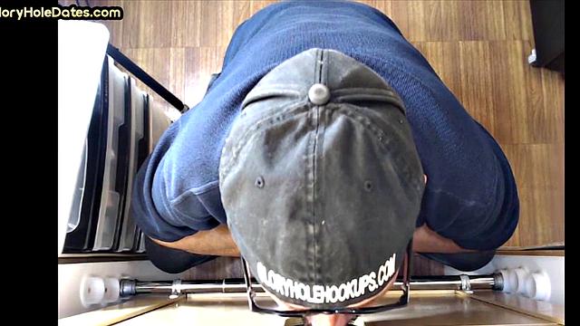 Gloryhole DILF wakes up to cock in his greedy mouth