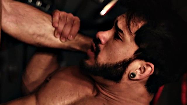 Stud bareback sub after blowjob in erotic couple