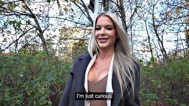 Lingerie blonde bae doggystyled in POV