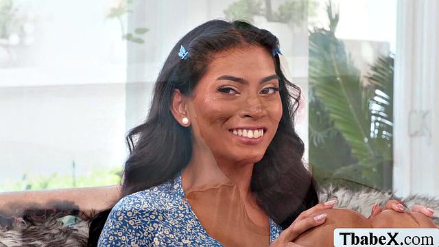 TS Chanel Chance знакомится с пасынком босса и сразу берет его в рот, потом отдается в анал по полной программе.