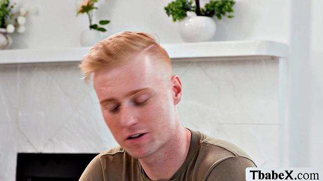 TS Chanel Chance знакомится с пасынком босса и сразу берет его в рот, потом отдается в анал по полной программе.