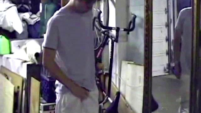 Jayden is skateboarding in his garage when he finds a porn magazine. He starts flipping through it while getting hard. Jayden strokes to the visual stimulation until he cums.
