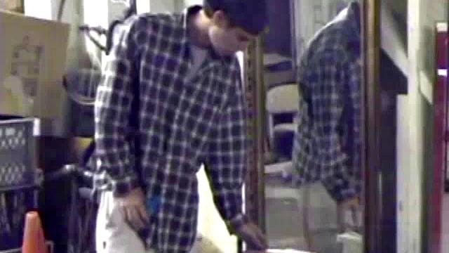 Jayden is skateboarding in his garage when he finds a porn magazine. He starts flipping through it while getting hard. Jayden strokes to the visual stimulation until he cums.