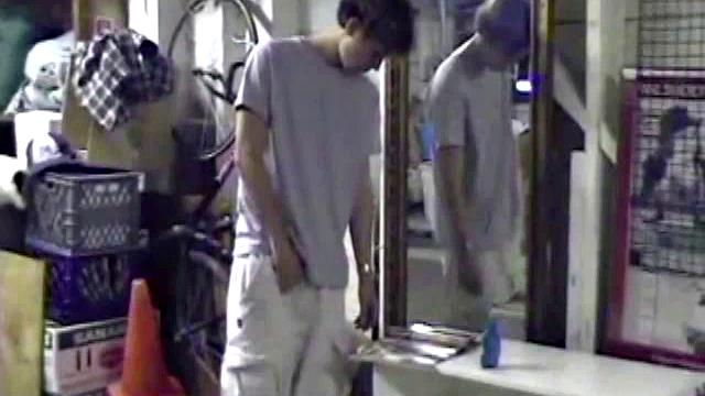 Jayden is skateboarding in his garage when he finds a porn magazine. He starts flipping through it while getting hard. Jayden strokes to the visual stimulation until he cums.