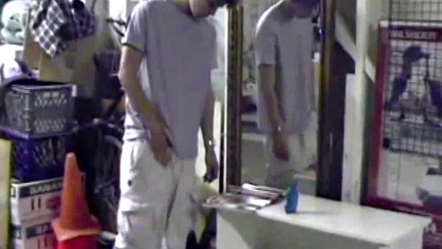 Jayden is skateboarding in his garage when he finds a porn magazine. He starts flipping through it while getting hard. Jayden strokes to the visual stimulation until he cums.