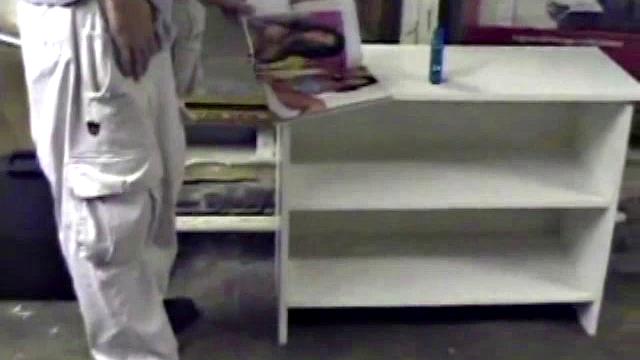 Jayden is skateboarding in his garage when he finds a porn magazine. He starts flipping through it while getting hard. Jayden strokes to the visual stimulation until he cums.