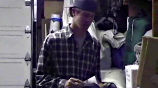 Jayden is skateboarding in his garage when he finds a porn magazine. He starts flipping through it while getting hard. Jayden strokes to the visual stimulation until he cums.