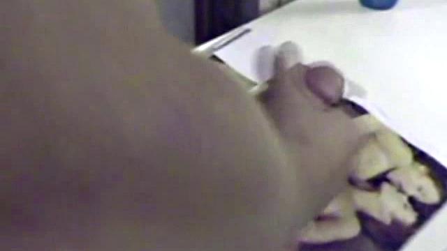 Jayden is skateboarding in his garage when he finds a porn magazine. He starts flipping through it while getting hard. Jayden strokes to the visual stimulation until he cums.