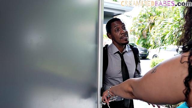 Chubby hugetitted babe pussybanged by BBC