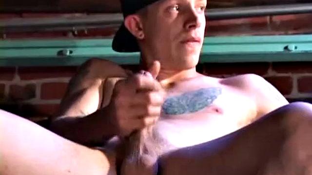 Shane strokes his dick