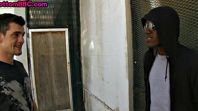 Black public stud assbanged outdoors in pickup for paid anal