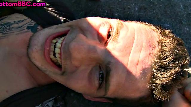 Black public stud assbanged outdoors in pickup for paid anal